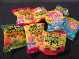 Swedish Fish & Sour Patch kids...
