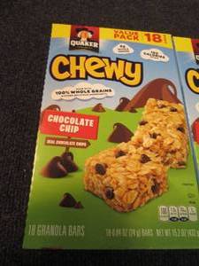 3- 18 packs Quaker Chewey Granola B...