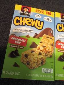 3- 18 packs Quaker Chewey Granola B...
