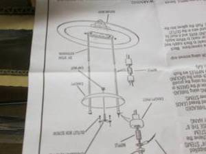 lot 35 image: Large Hanging Light Fixture Same as...