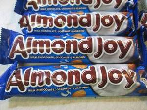 lot 52 image: 12 Almond Joy Candy Bars Best by Oc...