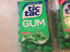 lot 60 image: 12 Tic Tac Sugar Free Gum Spearmint...