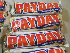 lot 66 image: 12 Pay Day Candy Bars Best by Oct 2...