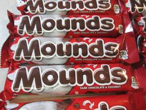 lot 67 image: 12 Mounds Candy Bars Best by Dec 20...