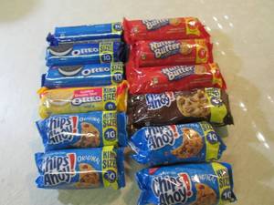 lot 105 image: 12 Packs of Assorted Cookies  B-1...