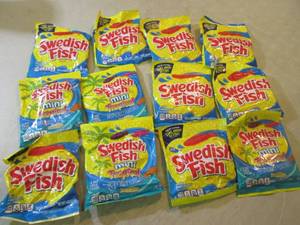 lot 118 image: 12 Bags of Assorted Swedish Fish Ca...