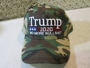 lot 126 image: Embriodered Camo Trump 2020 No More...