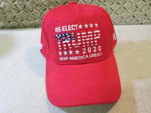 lot 127 image: Embriodered Red Trump 2020 Keep Ame...