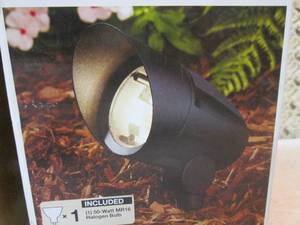lot 143 image: Lot of 2 Low-Voltage 50-Watt Black ...