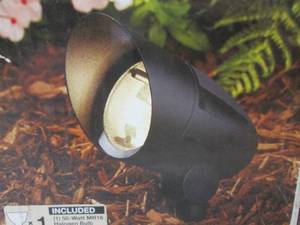 lot 144 image: Lot of 2 Low-Voltage 50-Watt Black ...