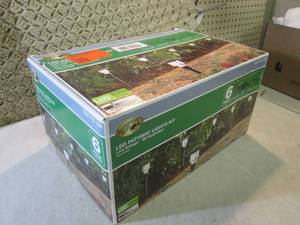 lot 166 image: 6-Pack Low Voltage Black Outdoor In...