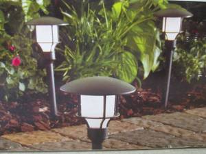 lot 167 image: 6-Pack Low Voltage Black Outdoor In...