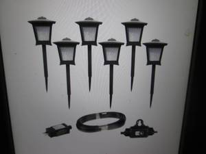lot 181 image: 6-Pack Low Voltage Black Outdoor In...
