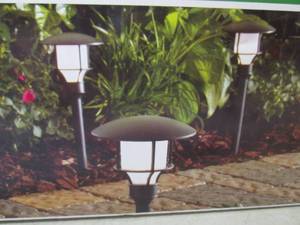 lot 185 image: 6-Pack Low Voltage Black Outdoor In...