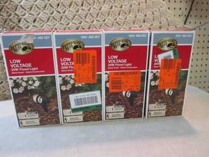 lot 236 image: Lot of 4 Low Voltage 20-Watt Black ...