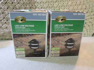 lot 246 image: Lot of 2 Low Voltage Black Outdoor ...
