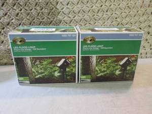 lot 258 image: Lot of 2 Line Voltage Black Outdoor...