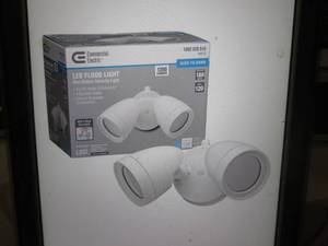 lot 262 image: 2-Head White Outdoor Integrated LED...