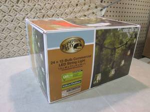 lot 270 image: 24 ft 12-Light Filament LED String ...