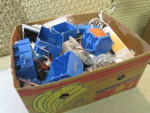 lot 279 image: Box Full of Assorted Electrical Mis...