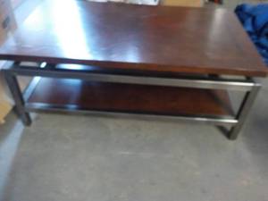 lot 2 image: Industrial Looking Coffee Table 48 ...