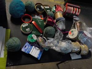 lot 6 image: Ribbon and Yarn, Material...
