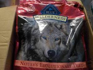 lot 20 image: 11 lb. Bag Blue Wilderness with Sal...
