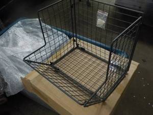 lot 24 image: Set of 3 Grey New Metal Storage Bas...