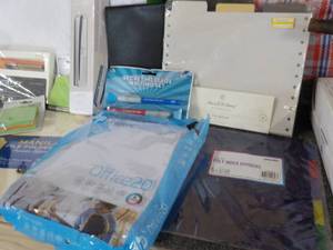 lot 91 image: Office Supplies and Storage Totes a...