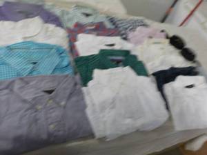 lot 141 image: Mens Dress Shirts and Belts all n...