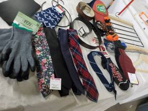 lot 150 image: New Ties, Socks, Belts, Hangers and...