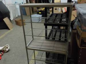 lot 152 image: Threshold Shelving Unit, wood Look ...