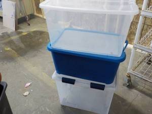 lot 172 image: 3 Storage Tubs with Covers...