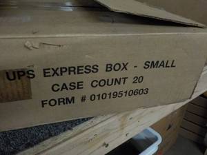 lot 191 image: Case of 20 UPS small boxes...