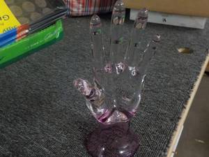 lot 195 image: Glass Hand 10 Tall...