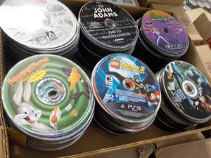 lot 231 image: 240 or More CDs, DVDs, and Games...