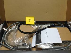 lot 7 image: Glacier Bay Market Single-Handle Pull-Down Sprayer Kitchen Faucet in Stainless Steel in good condition