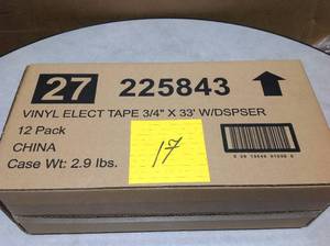 lot 17 image: Case Commercial Electric Electrical Supplies 34 in. x 33 ft. New