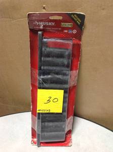 lot 30 image: Husky 12 in. Drive Deep SAE Impact Socket Set (11-Piece) MISSING PCS