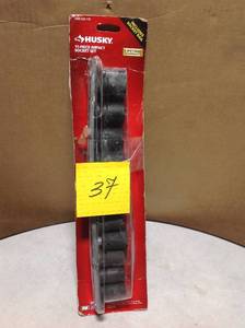 lot 37 image: Husky 12 in. Drive Standard Metric Impact Socket Set (11-Piece)