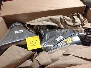 lot 57 image: Master Flow 10 in. x 4 in. to 4 in. Universal Register Box in good condition
