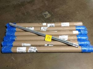 lot 73 image: Lot of 6 34 in. x 36 in. Zinc Threaded Rod  in good condition