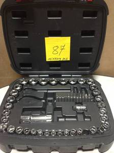 lot 87 image: Husky 14 in. and 38 in. Drive SAE and Metric Pass-Thru Mechanics Tool Set (55-Piece) MISSING PCS