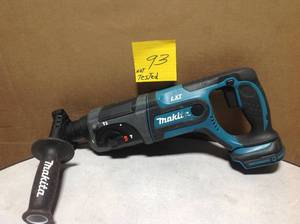 lot 93 image: MAKITA Cordless Rotary Hammer, 18.0 Voltage, 0 to 4000 Blows per Minute, Bare Tool not tested
