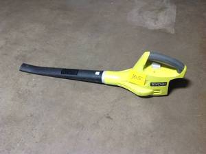 lot 105 image: Ryobi ONE 150 MPH 200 CFM 18-Volt Lithium-Ion Cordless Battery Hybrid Leaf BlowerSweeper (Tool Only) USED  in good condition