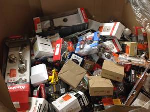 lot 114 image: Large lot of assorted door hardware various conditions some may be missing parts