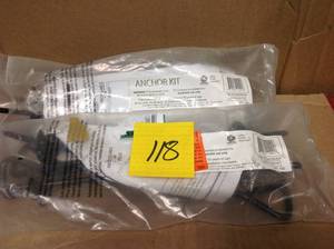 lot 118 image: CREATIVE CEDAR DESIGNS PLAYSET ANCHOR PACK (4PIECE), BLACK, ONE SIZE  in good condition