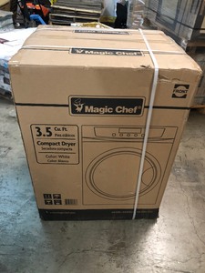lot 137 image: Magic Chef Compact 3.5 cu. ft. Electric Dryer in White new