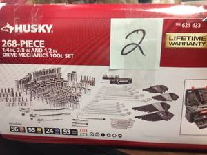 lot 2 image: Husky Mechanics Tool Set (268-Piece) in good condition