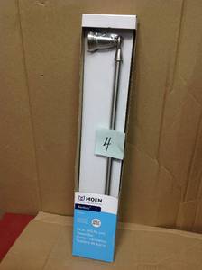 lot 4 image: Banbury 24 in. Towel Bar in Spot Resist Brushed Nickelin good condition